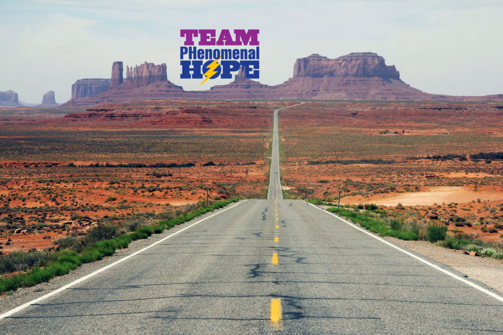 Monument Valley with Team PHenomenal Hope badge
