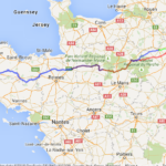 A map of Paris, France for the 2015 Paris-Brest-Paris cycling race