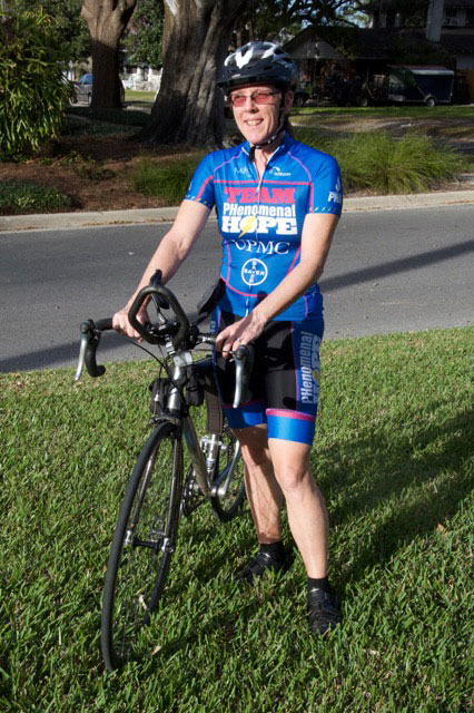 Kathleen Richardson with bike