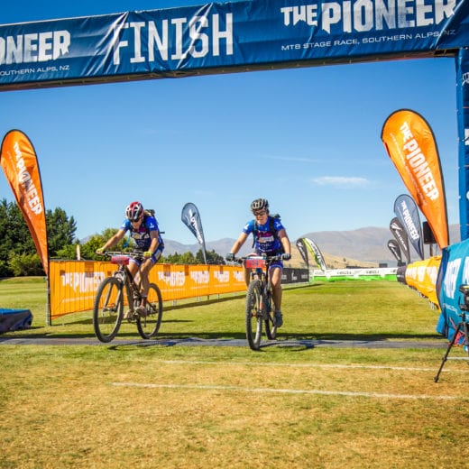 Hap and Patty at the finish line at the Pioneer New Zealand