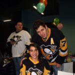 Anna Lindner with Pittsburgh Penguins star Malkin