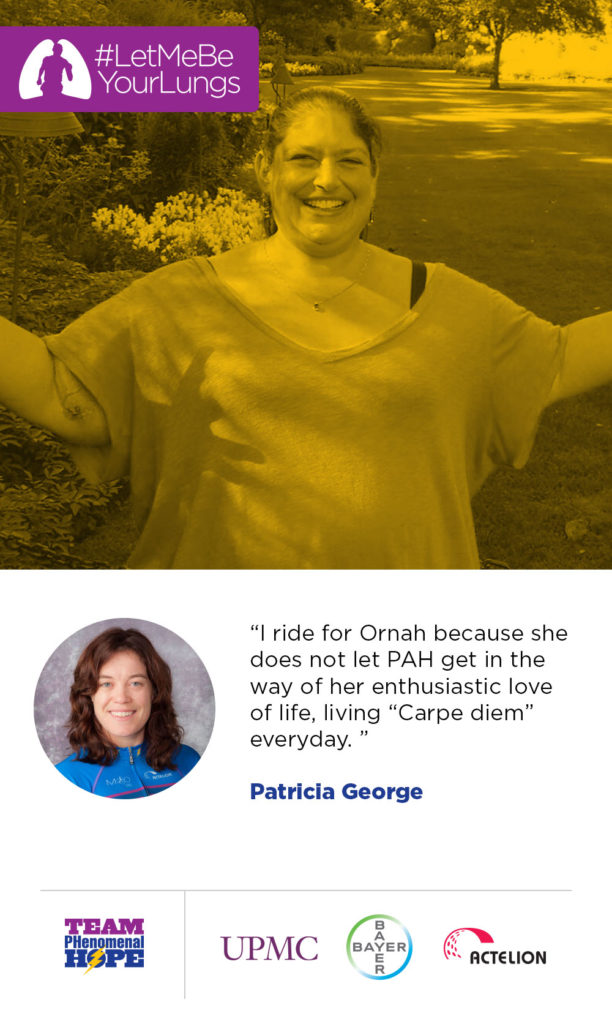 Patty George is racing for Ornah Levy