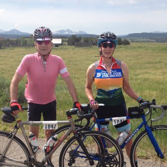 Gretchen Frey and Kern Buckner prepare for their 2017 Cycling Tour of Colorado