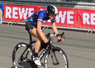 Sarah Matthews racing in 2017 Rad am Ring in Germany